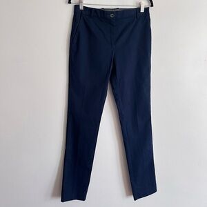 Lacoste Blue Cotton Wool Blend Slim Skinny Fit Pants